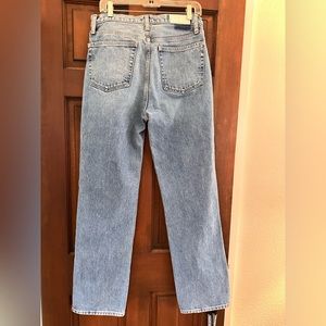 Re/Done brand jeans - style “90’s high rise loose” in stoned azul.